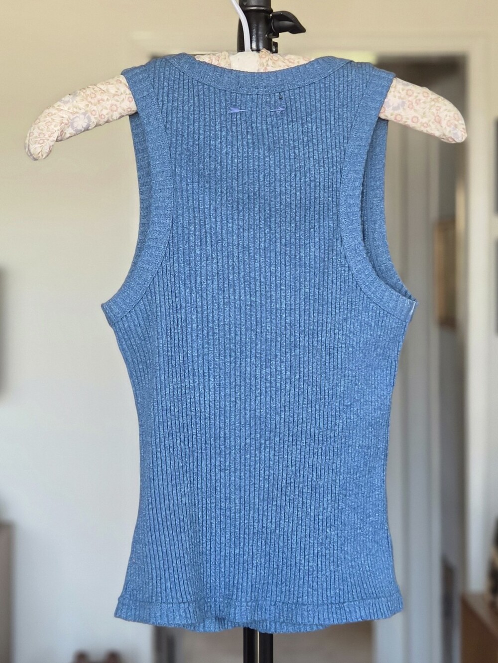 The Upside Blue Rib Knit Tank - Picture 2 of 5